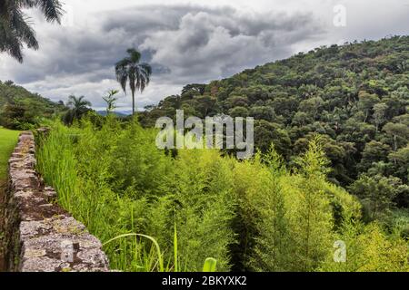 Park, Fazenda Cachoeira Grande, 1820s, near Vassouras, Rio de Janeiro state, Brazil Stock Photo