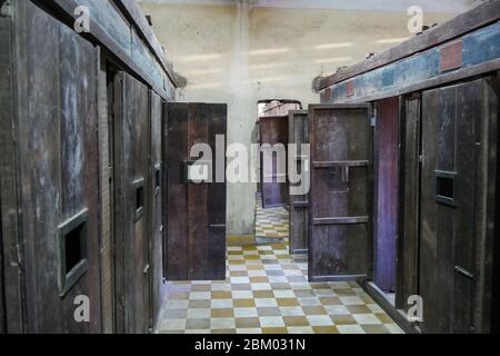 The Genocidal Crime Museum 'Tuol Sleng' S-21 Genocide Museum ( Phnom Penh- Cambodia) Stock Photo