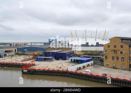 Docklands New Labour Tony Blair Millennium Dome O2 Arena, Peninsula Square, Greenwich Peninsula, London SE10 0DX by Richard Rogers HOK Sport Stock Photo