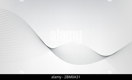 Abstract white and gray gradient background. Shapes design background. Stock Vector
