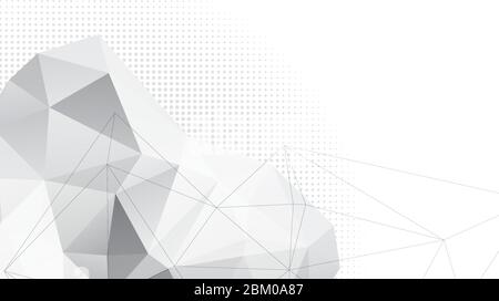 Gray abstract background for designers. Advertisement banner with shapes.  Stock Vector