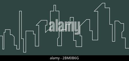 City landscape background vector illustration Stock Vector