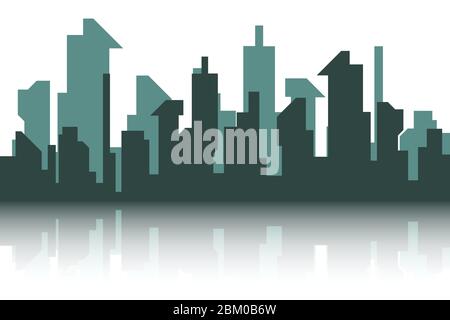 City landscape background vector illustration Stock Vector
