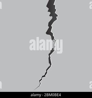 Cracked ground vector illustration isolated on white background Stock Vector