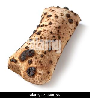 freshly baked artisan bread isolated on white background Stock Photo