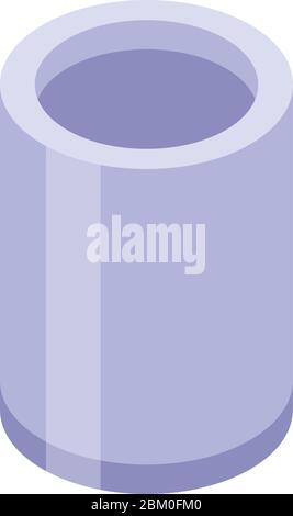 Waste container icon, isometric style Stock Vector