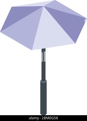 Garden umbrella icon, isometric style Stock Vector