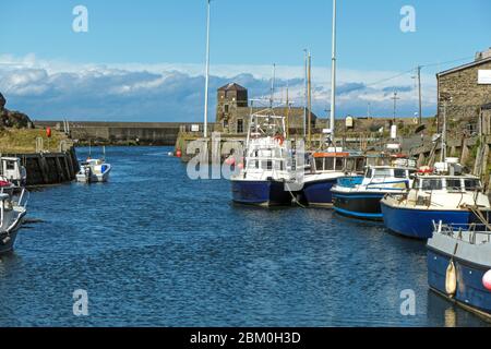 Amlwch Port. During C-10 Lock down. Stock Photo