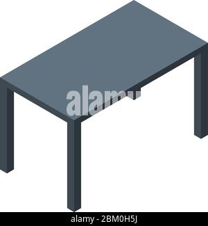 Garden table icon, isometric style Stock Vector
