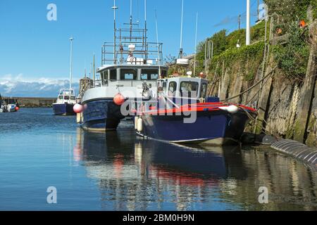 Amlwch Port. During C-10 Lock down. Stock Photo