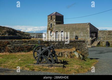 Amlwch Port. During C-10 Lock down. Stock Photo