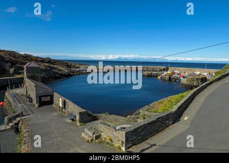 Amlwch Port. During C-10 Lock down. Stock Photo