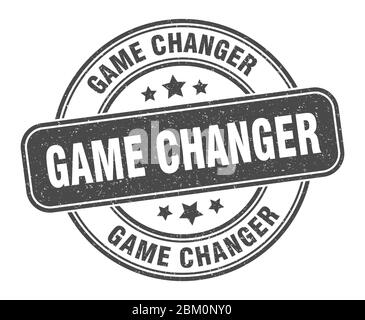 game changer stamp. game changer label. round grunge sign Stock Vector