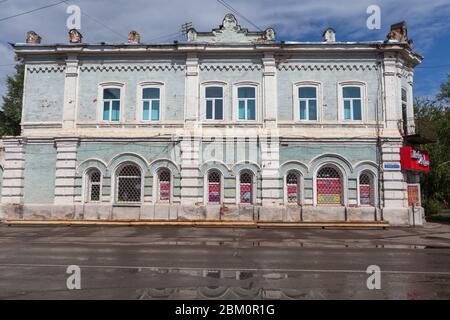 Vintage building, 19th century, Minusinsk, Krasnoyarsk Krai, Russia Stock Photo