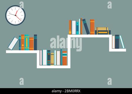 Education concept vector illustration in flat design. Stock Vector