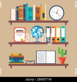 Education concept vector illustration in flat design. Stock Vector