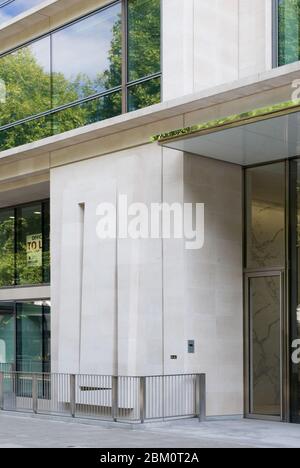 Portland Stone Relief Elevation Windows Frontage Facade 40 Portman Square, Marylebone, London W1H 6DA by Squire & Partners John Carter Stock Photo