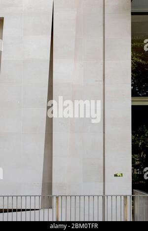 Portland Stone Relief Elevation Windows Frontage Facade 40 Portman Square, Marylebone, London W1H 6DA by Squire & Partners John Carter Stock Photo