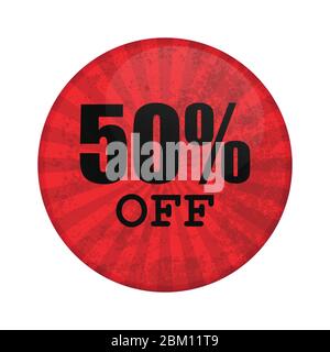 Sale button pin vector illustration isolated on white background Stock Vector
