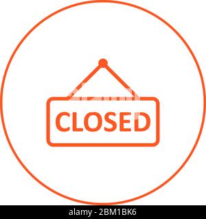Beautiful Closed tag vector line icon Stock Vector