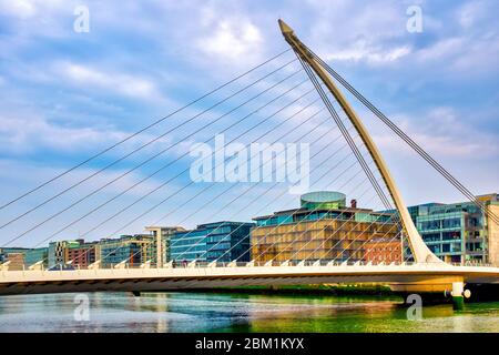 Samuel Beckett Bridge, Dublin, Ireland Stock Photo