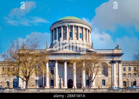 Four courts building, Dublin, Ireland Stock Photo