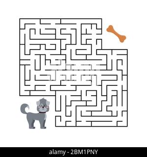 https://l450v.alamy.com/450v/2bm1pny/cute-dog-find-tasty-bone-vector-labyrinth-isolated-on-white-2bm1pny.jpg