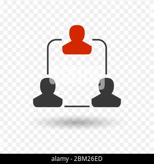 people conection icon. Stock vector illustration isolated on white background. Stock Vector