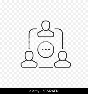 people conection icon. Stock vector illustration isolated on white background. Stock Vector