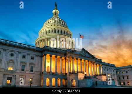 US Capitol building in Washington DC Stock Photo
