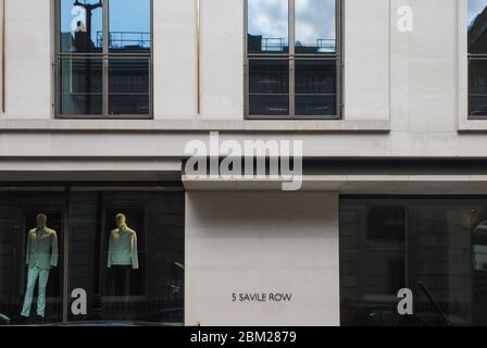 Facade Portland Stone Cladding Architecture 5 Savile Row, London, W1S 3PD by Squire & Partners Stock Photo