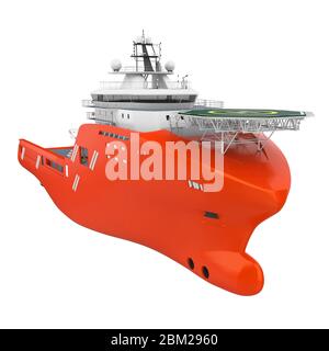 Anchor Handling Tug Supply Vessel Isolated Stock Photo