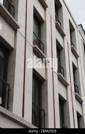 Facade Portland Stone Cladding Architecture 5 Savile Row, London, W1S 3PD by Squire & Partners Stock Photo