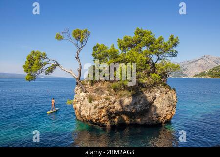 UNESCO World Heritage at Brela, Makarska riviera, Croatia, Europe. Photo V.D. Stock Photo