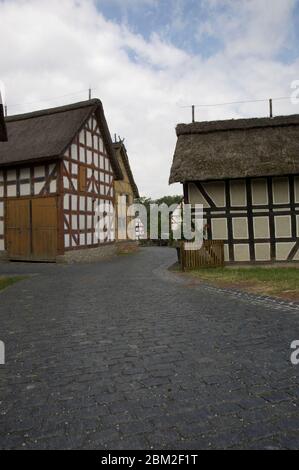 half timbered house countrysice germany Stock Photo