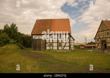 half timbered house countrysice germany Stock Photo