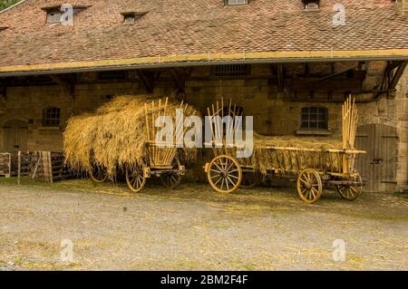 half timbered house countrysice germany Stock Photo