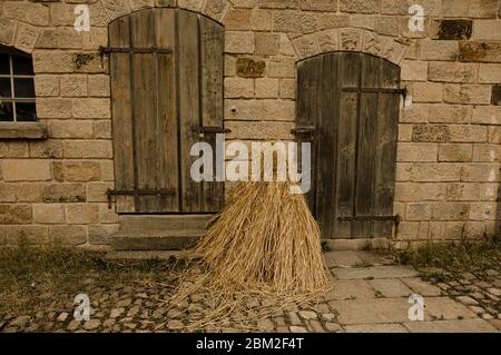 half timbered house countrysice germany Stock Photo