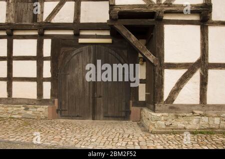 half timbered house countrysice germany Stock Photo