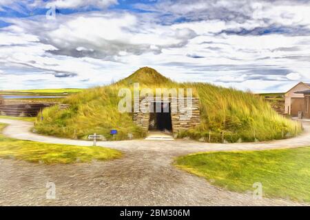 Scara Brae, Mainland, Orkney islands, Scotland, UK