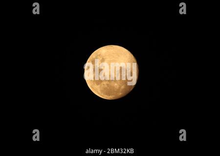 Full moon rising Stock Photo