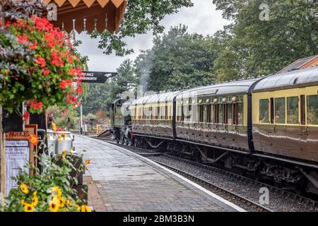 Great Western Railway GWR 4144 Locomotive, Didcot Railway Centre and ...