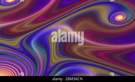 Smooth fractal swirls, digital artwork for creative graphic design. Fancy paint. Background consists of fractal color texture and is suitable for use Stock Photo
