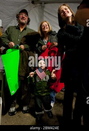 Fort Hood, Texas USA, December 24, 2011: Family of Army Major Tom Whipple await for his return from deployment in Iraq during welcome-home ceremony. ©Marjorie Kamys Cotera/Daemmrich Photography Stock Photo