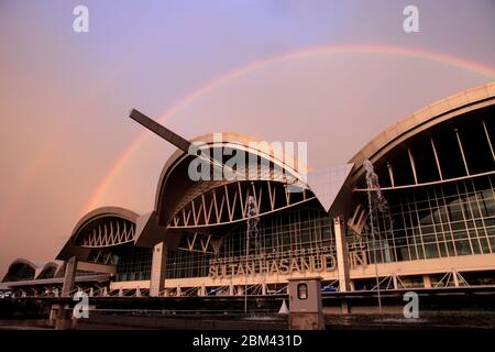 MAKASSAR-  INDONESIA - 2nd April 2012 : Sultan Hasanuddin international airports in Makassar Indonesia Stock Photo
