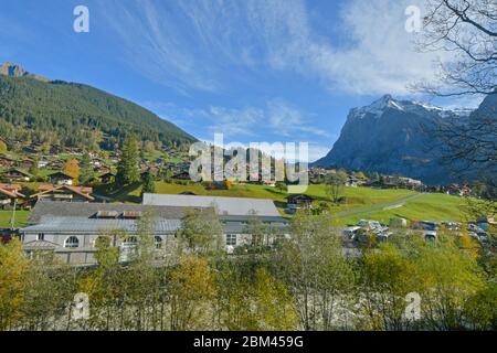 Beautiful View Of Grindelwald In Switzerland Stock Photo