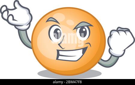 A dazzling staphylocuccus aureus mascot design concept with happy face Stock Vector