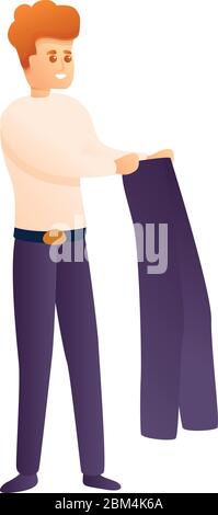 Groom gets dressed icon. Cartoon of groom gets dressed vector icon for web design isolated on white background Stock Vector