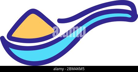 special spoon for rice icon vector outline illustration Stock Vector ...