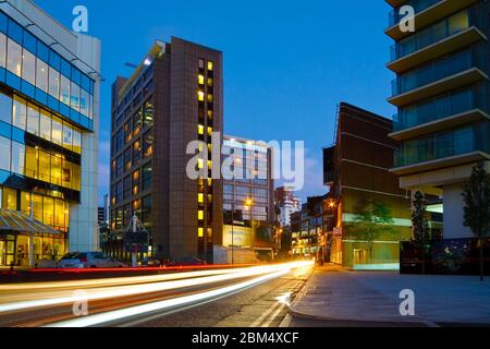 Modern architecture on Isle of Dogs in London, UK. Stock Photo